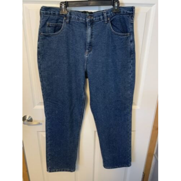 Redhead Men's Fleece Lined Hunting Winter Denim Blue Jeans 40 X 29 - Picture 2 of 11